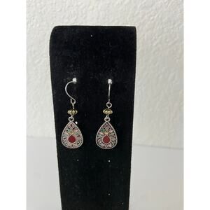 Colorful teardrop earrings